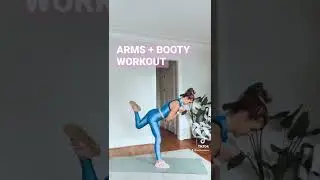 ARMS + BOOTY WORKOUT #hungup #bootyworkout #bootylift #armworkoutsforwomen #workoutshorts #glutes