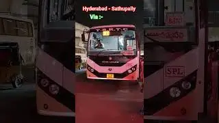 Hyderabad Sathupally New Super luxury #bus #tsrtc #luxury