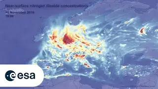 Near-surface nitrogen dioxide over Europe, November 2018