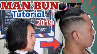 BARBER TUTORIAL:MAN BUN/TOP KNOT *step by step*