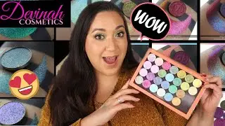 SWATCHING ALL MY SINGLE SHADOWS FROM DEVINAH + THE NEW STAR CHASER COLLECTION!!! + 1 LOOK