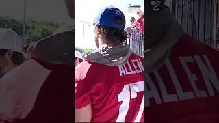 Walk out to #Bills practice with the MVP: Josh Allen #BillsMafia