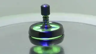 BilletSPIN Matrix #17 Zirc/Glow Resin/Zirc Spinning Top