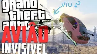 Avião invisível (Bug) - Gta 5 Online Momentos Engraçados