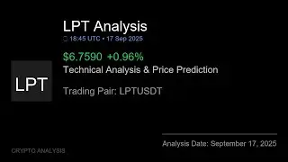 LPT (LPTUSDT) Technical Analysis - Price Prediction & Buy or Sell September 17, 2025