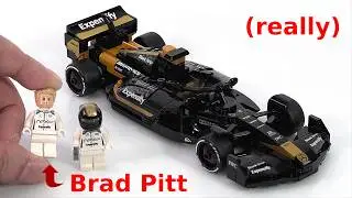 LEGO Speed Champions F1: The Movie car review! Minifig Brad Pitt is real #NotSponsored 77252