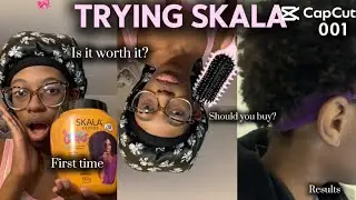 TRYING SKALA FOR THE FIRST TIME ON MY 4C HAIR😱😱😱