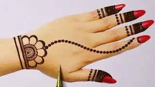 रक्षाबंधन स्पेशल मेहंदी डिज़ाइन | Easy Simple dots mehandi design | Stylish Mehndi designs| mehndi