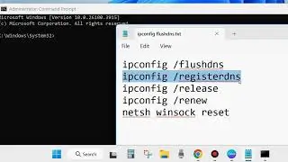 Network Reset using CMD on Windows 11 / 10