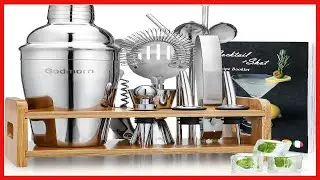 Great product -  Cocktail Shaker Set Bartender Kit, Godmorn 15Pcs Bartender Shaker Set, 304 Stainles