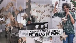 Como fazer as ESTRELAS DE PAPEL da minha ceia que todo mundo pediu!