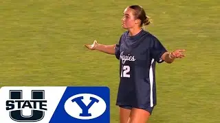 Top 20 Battle BYU vs Utah State, College Soccer Highlights.
