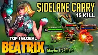 MVP! Beatrix Best Build Offlane [ Top 1 Global Beatrix Gameplay ] By Maybe は強い - Mobile Legend
