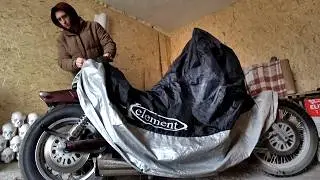 WILL IT START? TRYING TO START AN ABANDONED MOTORCYCLE #ASMR #VLOG #chopper suzuki intruder 1400