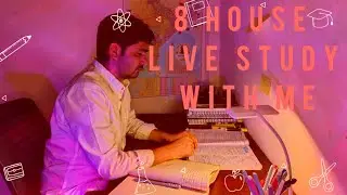 6+ Hours live study with me sound rainy day 7 \100 #studywithmelive