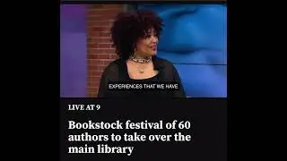 I am interviewed by Kontji Anthony, host of Live at 9, to discuss my memoir and BOOKSTOCK.