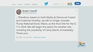Trump Reverses Decision On G7 Summit At Doral