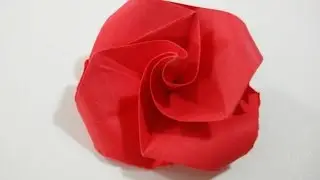 How to make a very easy paper rose - Easy paper flower