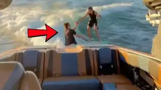 Runaway Boat Keeps Going After 2 Brothers Are Thrown Into the Water