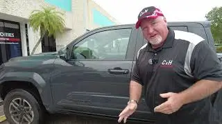 Go Rhino’s E1 Electric Running Boards for the 2024 Toyota Tacoma review by C&H Auto Accessories
