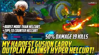 MY HARDEST GUSION CARRY | DESTROYED HYPER HELCURT WITH THIS TRICK | Gusion Gameplay | Mobile legends