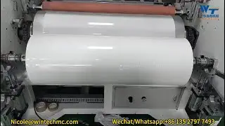1250MM PE Stretch Film Making Machine，Hand Roll Milky PE Cast Stretch Film Machine，Stretch Film Line