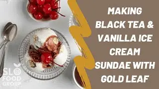 Gold Leaf Sundae with Black Tea Vanilla Bean Ice Cream