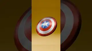 Captain America&rsquo;s shield in Blender #blender #blendercommunity #blender3d #3dart #digitalart