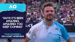 Stan Wawrinka On-Court Interview | Australian Open 2026 First Round