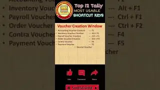 Top 32 tally shortcut keys ll shortcut keys of tally ll #shortcut #shorts #trending