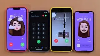 iPhone13Pm Vs iPhone16 Vs Iphone 8p Vs iPhone12 Incoming call FaceTime Outgoing call