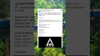 ITC Ltd Interim Dividend for FY25 Credited in Bank Accounts. #StockMarket #News #Dividend