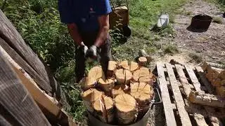 Puut pilkkeiksi pilkepaljussa