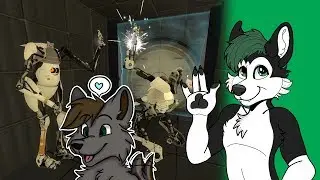 Furries play Portal 2 Co-op (ft. GOOENSKEW)