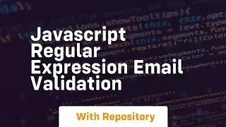 javascript regular expression email validation