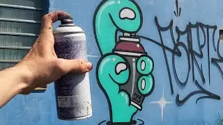 💥Graffiti - Pintando com Spray nas Ruas