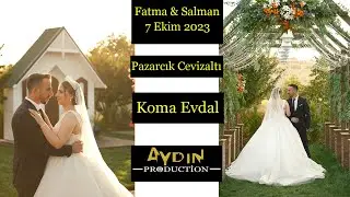 Fatma & Salman / Pazarcık Düğünü / Grup Koma Evdal /AYDINProduction® 2023 /Cevizaltı Salon