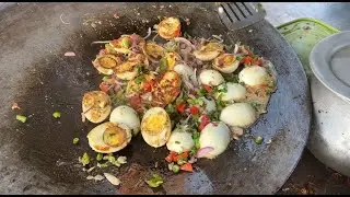18-Year-Old Boy Selling Boiled Egg Fry @ ₹30 Only | Patna Street Food | Indian Street Food