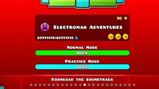 Electroman adventures (all coins) Geometry Dash