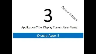 How to add application title and display connected user name with logout option