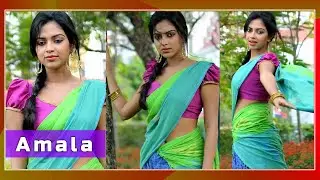 Amala Paul  | Latest | Cute |  Saree | Navel | Photoshoot