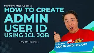 How to create admin user id using JCL MVS 3 8 mainframe