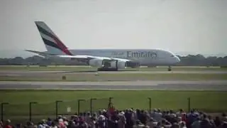 Emirates Airbus a380 - First Landing | Manchester International Airport UK
