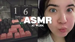 mindless office asmr | soft desk triggers (no talking)