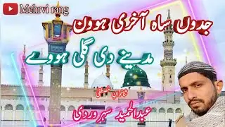lajawab naat||جدوں ساہ آخری ہوون||Abdul hameed shurwardi naat||Mehrvi rang