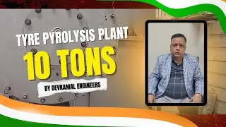 Tyre pyrolysis plant, 10 Ton capacity