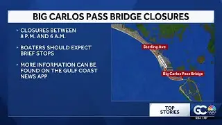 Fort Myers Beach's Big Carlos Pass Bridge construction to cause overnight traffic delays Tuesday