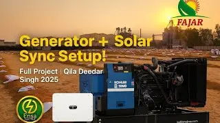 Qila Deedar Singh Mein Generator Aur Solar Ka Powerful Sync Setup | Full Project 2025 🔥