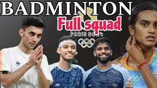 Indian Badminton Team for Paris Olympic | Full Squad