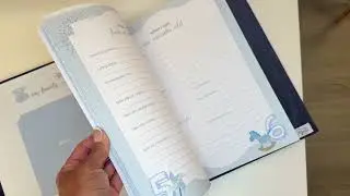 Choo Choo Train Moir&eacute; Baby Memory Book | Personalized Keepsake by MARCELA